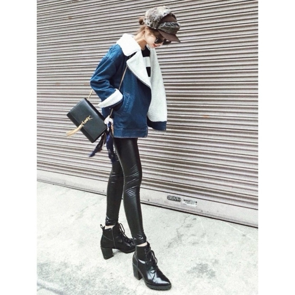 Japan Gal Denim Boa Rider’s Jacket - Picture 3 of 7